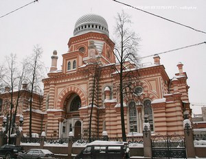 Ремонт фасада в хоральной синагоге Петербурга